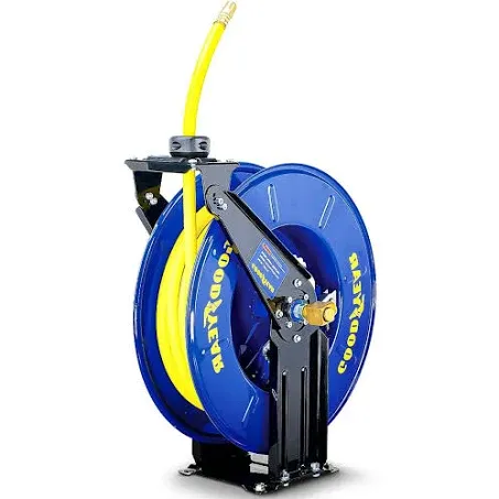 Goodyear Industrial Retractable Air Hose Reel Dual Arm 1/2" x 50' 300 