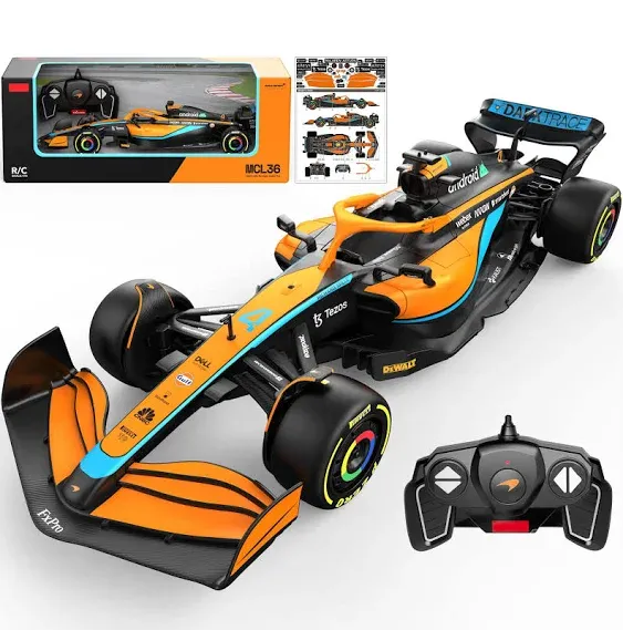 Voltz Toys Authentic Licensed 118 McLaren F1 MCL36 Remote Control Car F1 Collection RC Car Series for Kids and Adults 24Gh