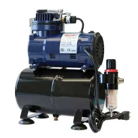 Paasche Air Compressor - 1/8 Horsepower, D500SR with Regulator and Moisture Trap