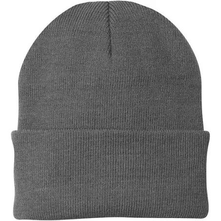 Port & Company CP90 Beanie Hat Men's Knit Cap, Athletic Oxford, OS