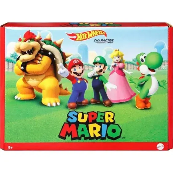 Hot Wheels Super Mario Characters 5 Pack NIB - New Toys & Collectibles