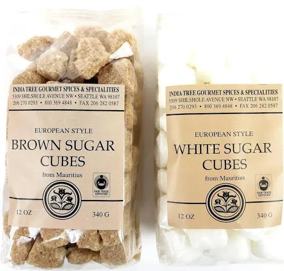 India Tree European-Style White Sugar Cubes