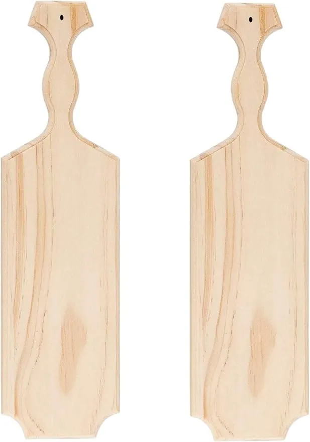 [ 2 Pack ] Sorority Paddle 15Inch | Solid Wooden Paddle for Greek and Fraternity | Unfinished Pine Wood Paddle