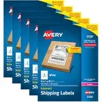 Avery 5126 Shipping Address Labels, Laser Printers, 200 Labels, Half Sheet Labels, Permanent Adhesive, TrueBlock, White