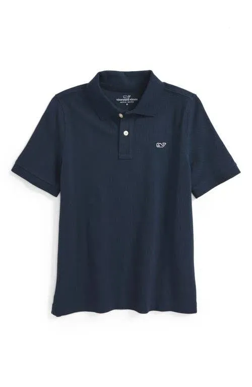 Shop Vineyard Vines Boys' Classic Pique Polo Shirt - Little Kid, Big Kid In White