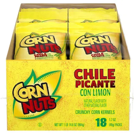 Corn Nuts Chile Picante con Limon Crunchy Corn Kernels, 1.7 oz., 18 pk. - Sam's Club