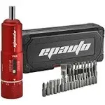 EPAuto Torque Screwdriver Wrench with Interchangeable Bits for Bike, Firearms 10 to 80 in-lbs, Red