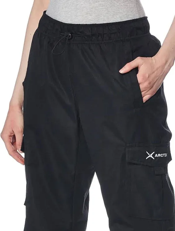 Arctix Womens Lumi Pull Over Fleece Lined Cargo Snow Pants Black 2x