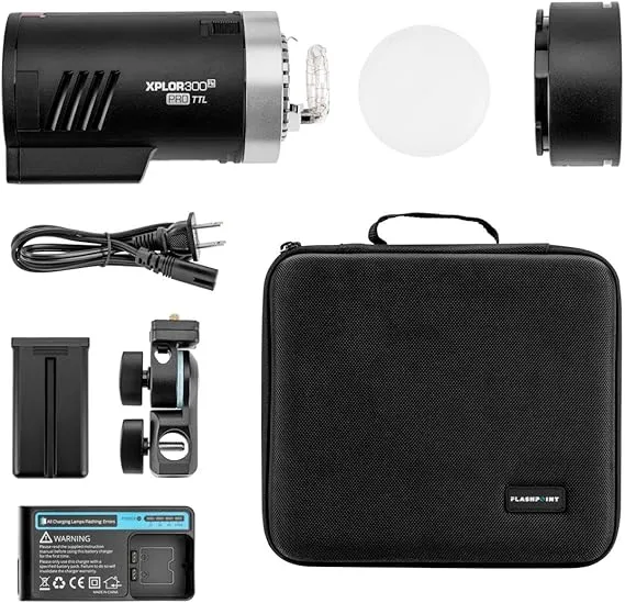 Flashpoint XPLOR 300 Pro TTL R2 Battery-Powered Monolight #XPLOR-300P-TB