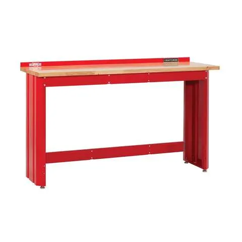 Craftsman 24 in. L X 6 ft. W X 41.25 in. H Workbench with Butcher Block Top 1450 lb. cap.