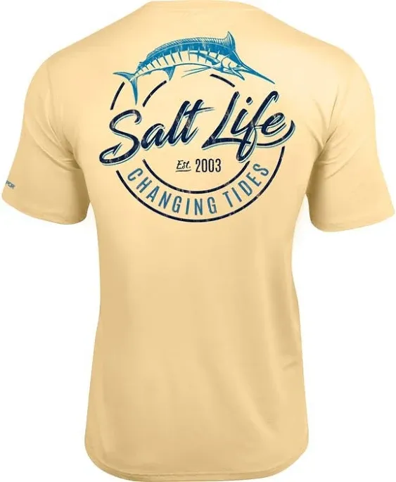 Salt Life Men's Dragnet SLX Short Sleeve Classic Fit Shirt