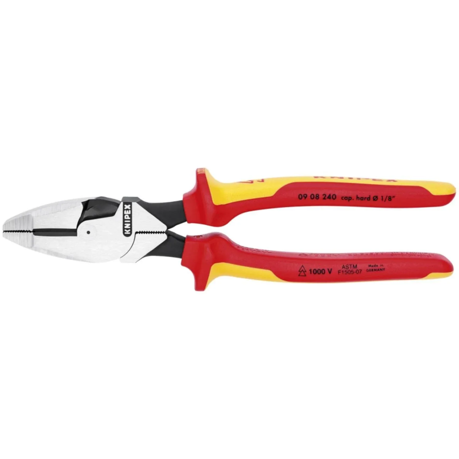 Knipex High Leverage Lineman New England Heads-1,000V Insulated