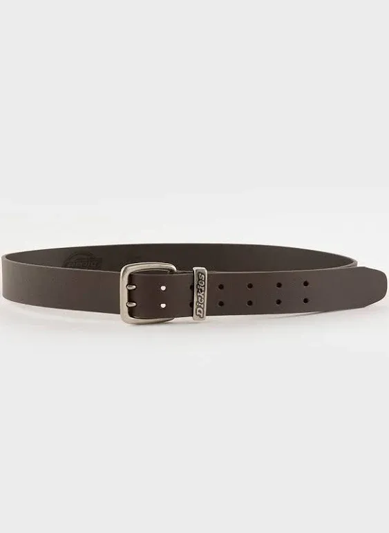 New Dickies Men&#039;s Leather Two Prong Casual Belt