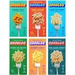 Goodles Mac & Cheese Assortment 6-Pack, 5.25-6oz - 14g Protein, 7g Fiber with Prebiotics, 21 Plant-Based Nutrients and Made w/Real Cheese! | Clean