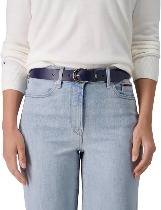 Tommy Hilfiger Women's Fashion Leather Belt for Jeans, Trousers and Dresses