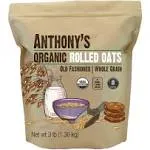 Organic Rolled Oats, 3 Lb, Gluten Free, Non GMO, Old Fashioned, Whole Grain