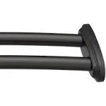 Moen DN2141BL Adjustable Double Curved Shower Rod Matte Black