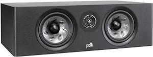 Polk Audio Reserve Series R400 Large Center Channel Loudspeaker, 1" Pinnacle Ring Tweeter & Dual 4" Turbine Cone Woofers, Hi-Res Certified, Dolby Atmos & IMAX Enhanced, Wall Mountable, Black