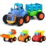 *ORWINE* NEW Baby Toy Friction Powered Cars Early Educational Toddler Gift Set