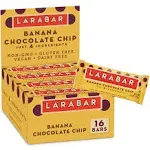 Larabar Banana Chocolate Chip, Gluten Free Vegan Fruit &amp; Nut Bars, 16 Ct