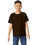 Gildan Heavy Cotton Youth T-Shirt - Dark Chocolate - M