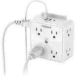 TESSAN Surge Protector Outlet Extender,8 Outlet with 3 USB Wall Charger (1 USB C Port), 15A for Home Office