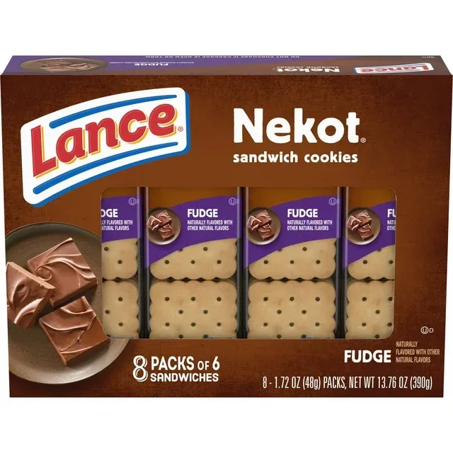 Lance Nekot Fudge Sandwich Cookies (8 Count)