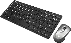 ADESSO Air Mouse Mobile With Compact Keyboard WKB-5100CB 2.4 GHz Wireless Technology Keyboard