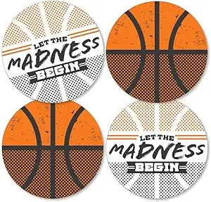 Basketball - Let the Madness Begin - Decorations DIY College Basketball Party Essentials - Set of 20