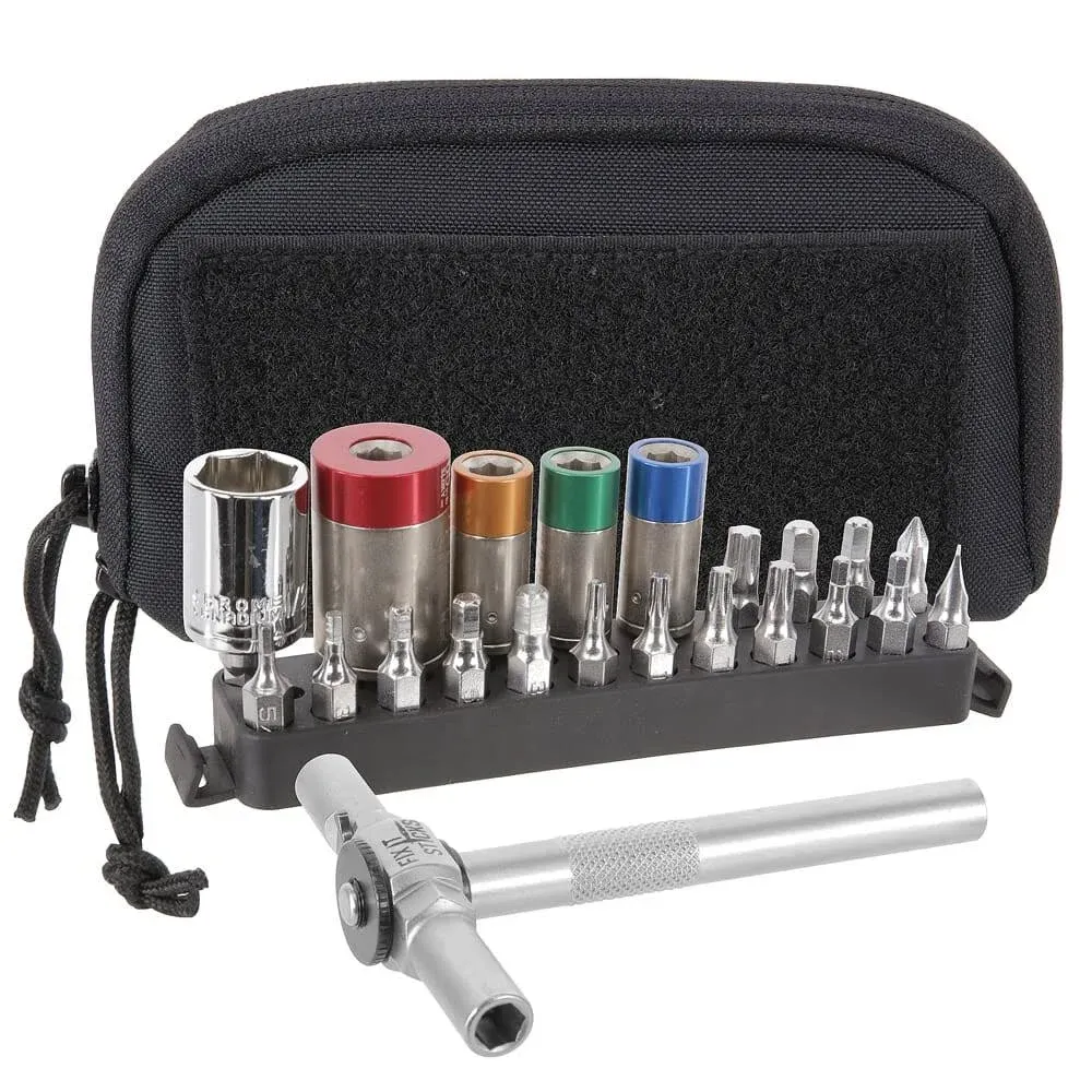 Fix It Sticks Four Miniature Torque Limiter Kit (65, 45, 25, 15 inch lbs) with Ratcheting T-Way Wrench and Deluxe Case