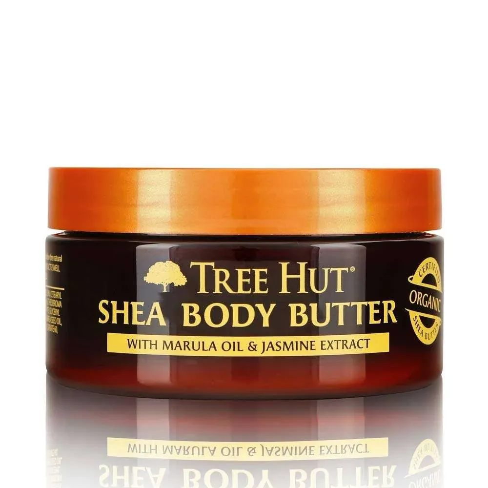 Tree Hut 24 Hour Intense Hydrating Shea Body Butter Marula &amp; Jasmine, Mango, 7oz