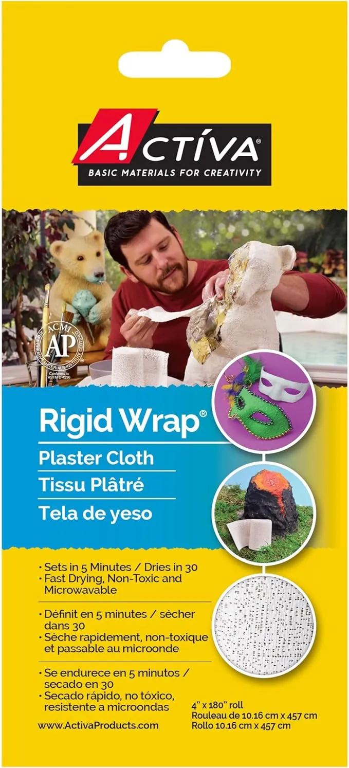 Rigid Wrap Plaster Cloth 4"X180" - Activa