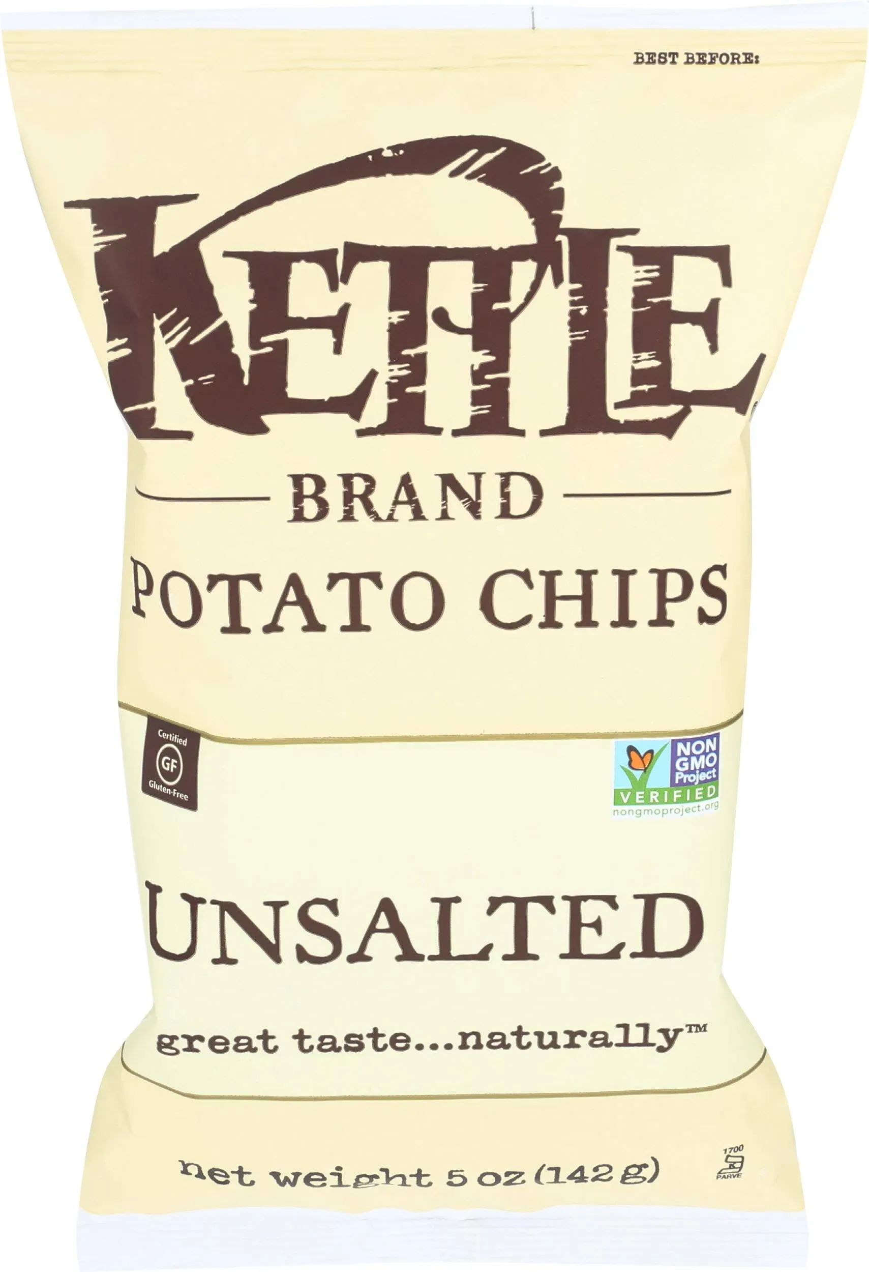 Kettle Brand Potato Chips, Unsalted