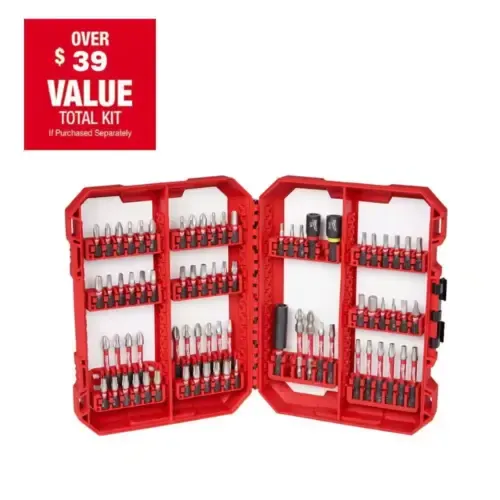 MILWAUKEE SHOCKWAVE Impact Duty Alloy Steel Screw Driver Bit Set (74-Piece)