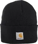 NWT Carhartt Kids&#039; Acrylic  Watch Hat Beanie in Caviar Black One Size Youth