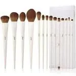 Jessup Makeup Brushes 14pcs Makeup Brush Set Premium Synthetic Powder Foundation Contour Blush Concealer Eye Shadow Blending Lin