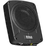 BOSS Audio Systems BAB8 8 Inch Powered Subwoofer Car Audio - 800 Watts Max, Single 2.6 Ohm, Voice Coil, Built in Amp