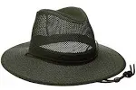 B Henschel Unisex Aussie Crushable UPF 50 Mesh Breezer Outback Hat, St