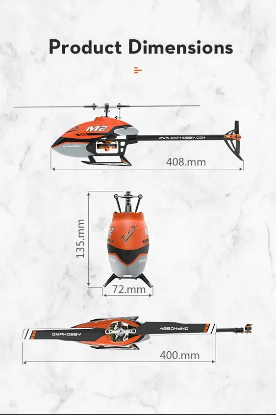 OMP Hobby M2 RC Helicopter  Version V2 M2 BNF