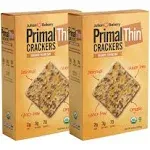 Primal Thin Crackers (Parmesan)(Organic)(Low Carb, Gluten-Free, Grain-Free) (8.4oz) (Package May Vary)