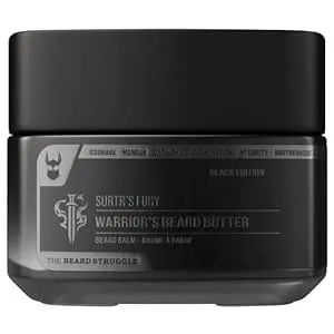 The Beard Struggle Warrior’s Beard Butter Alfheim's Forests - Silver Collection - Non-Greasy Low-Hold Formula, Luxurious Cologne-Grade Fragrances 100% Natural - 50g / 1.76 US. oz. Warrior-Glass Jar