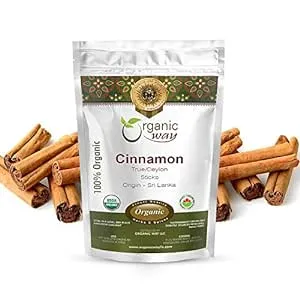 Organic Way True Ceylon Cinnamon Sticks (Cinnamomum Verum) - Adds Flavour ...