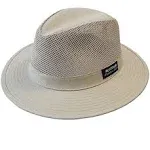 Panama Jack Mesh Safari Hat UPF (SPF) 50+ Sunhat Protection, Khaki, PJ39MESH