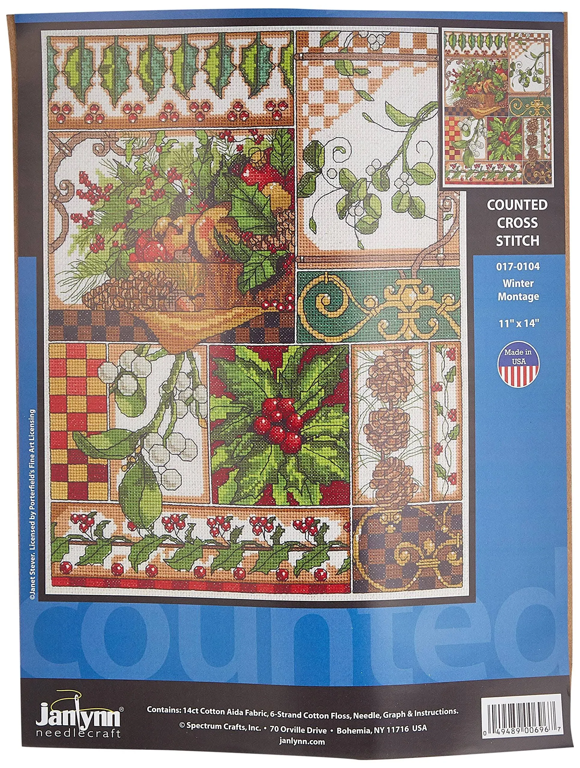 Janlynn Winter Montage Counted Cross Stitch Kit 11"x14" 14 Count