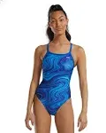 TYR Durafast Elite Girls' Diamondfit Swimsuit - Vitality - Blue, 22