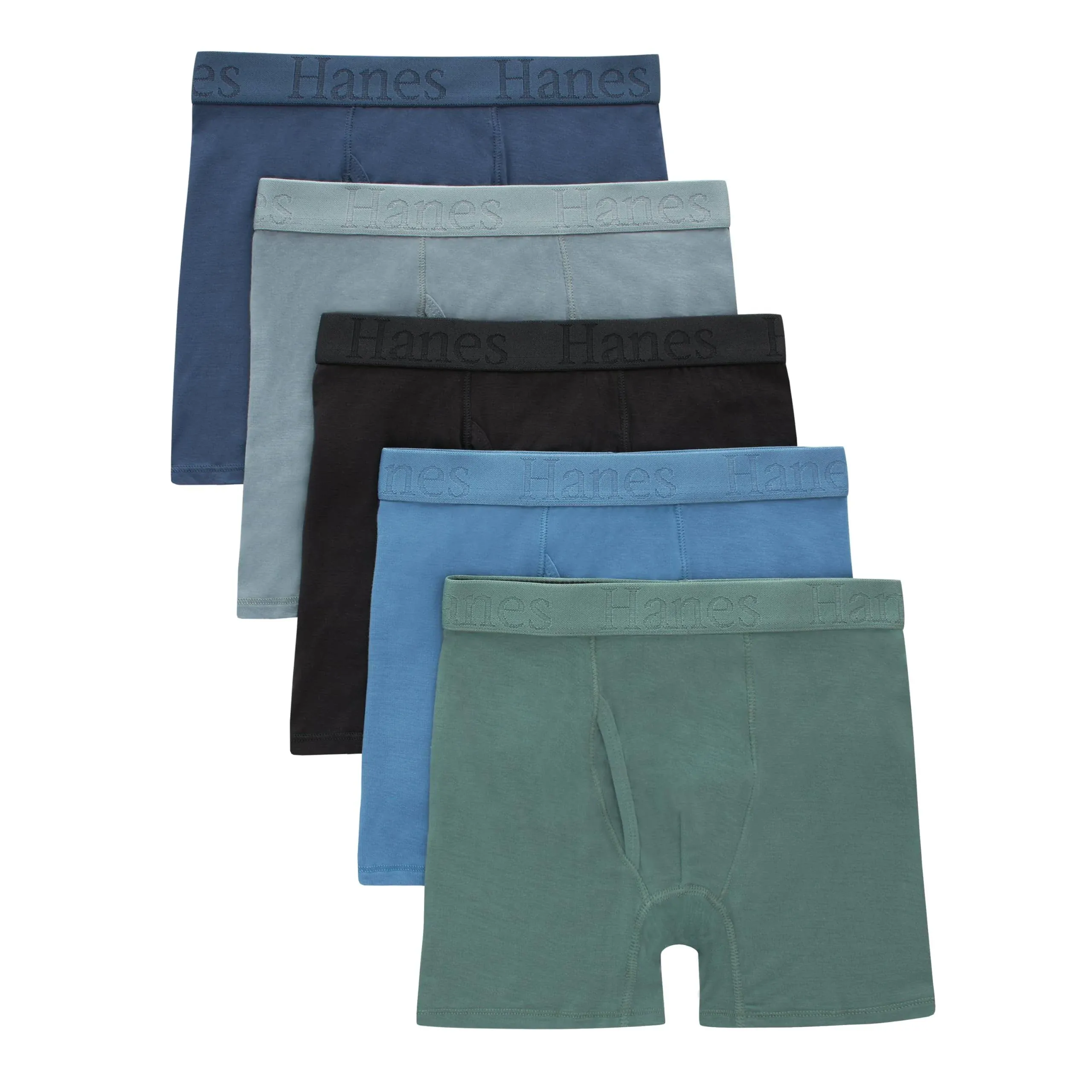 Hanes Boys' Originals Supersoft Boxer Briefs (5-Pack)