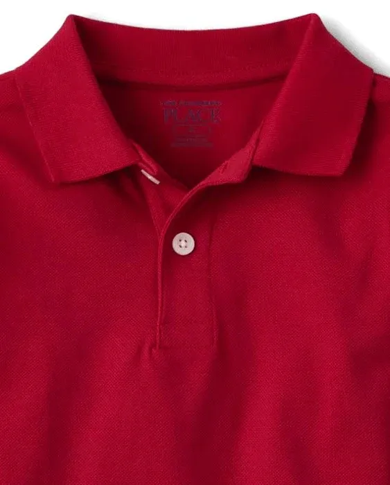 Toddler Uniform Pique Polo - Red