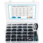 KOOTANS Nitrile Rubber O Rings Assortment Kit Oil Resistant Sealing Set 1225 Pieces