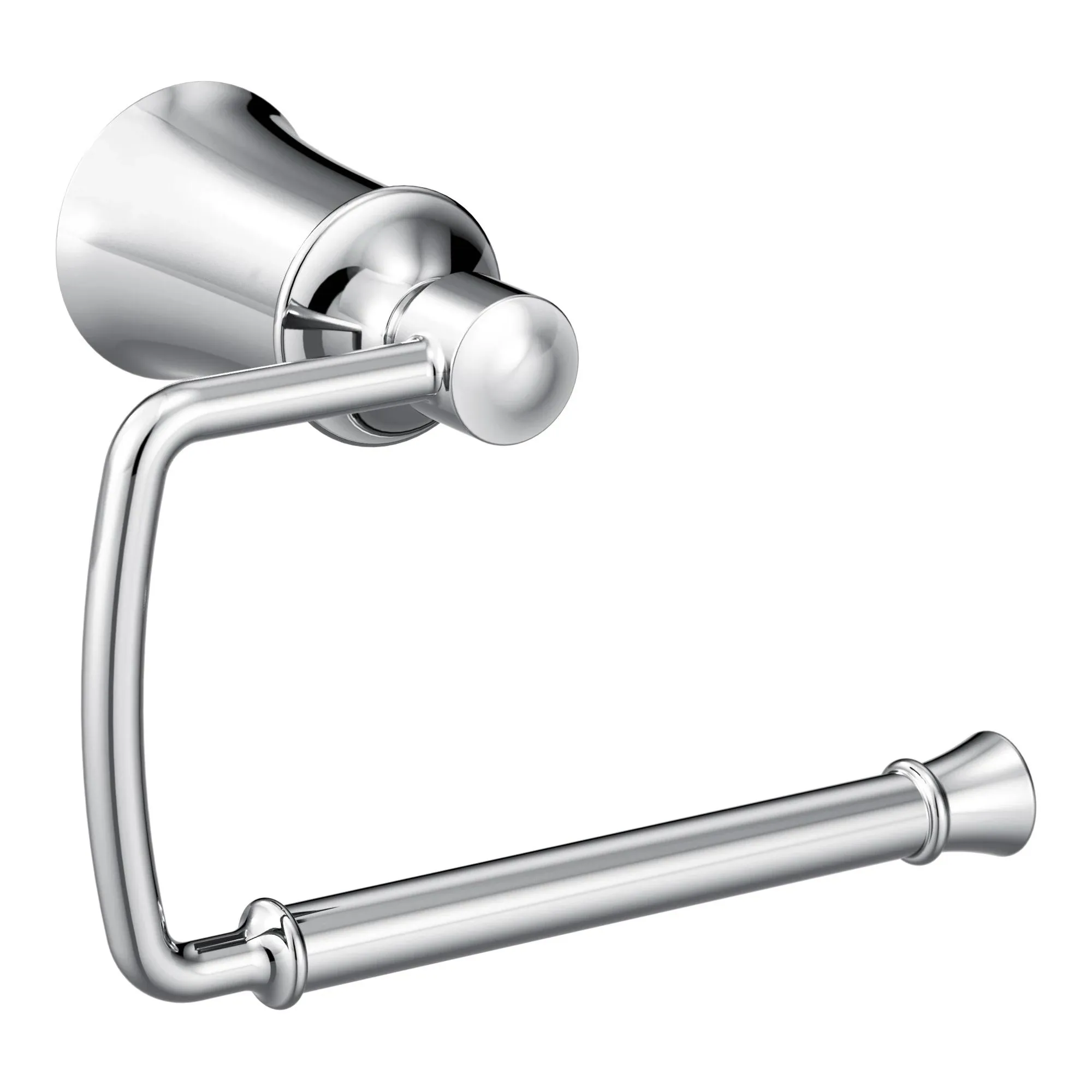 Toilet Paper Holder Dartmoor Open Chrome Zinc 6-9/32 x 4-13/32 Inch 3-1/2 Inch Concealed Screw