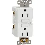 Square D x Series 15-Amp 125-Volt Tamper Resistant GFCI Residential Decorator Outlet, Matte White | SQR51101WH